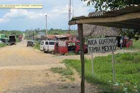 En un mapa de la frontera de méxico con guatemala pueden observarse cuáles son los principales puntos fronterizos; Frontera Mexico Guatemala Solo Una Linea En El Mapa Wp