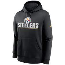 Nfl youth circuit logo essential performance pullover hoodie, team variation. Offizielle Pittsburgh Steelers Hoodies Steelers Sweatshirts Fleece Pullover Nflshop Com