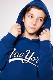 Boys Hoodie Seth hood JR Rep. blue