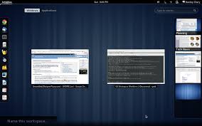 Gnome Shell Labeled Workspaces Mockup Web Upd8 Ubuntu Linux Blog