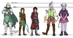 The Art from Artjay49 — Here's the height chart comparison for the  curious...