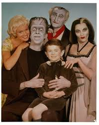 Black And White Tv Shows Here S The Entire Munster Family Munsters Tv Show The Munsters Tv Cars