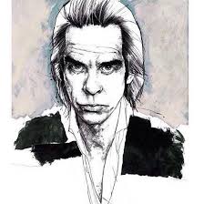 Nick Cave illustration by Andre Toma
