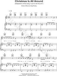 The music makes me sway the angels singing say we are alone with you i am. Christmas Is All Around From Love Actually Sheet Music In F Major Transposable Download Print Sku Mn0078936
