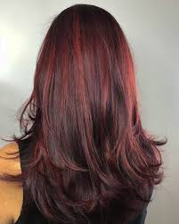 It will melt into your dark roots and all across your hair lengths. Dark Brown Hair With Light Red Highlights Red Highlights In Brown Hair Red Brown Hair Hair Styles