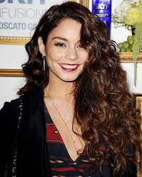 Here is a cute medium curly hair style with side swept bangs from vanessa hudgens, if you are going to cut your long hair a little shorter but don't want to sport the short cut, the medium legnth hair styles are good for you, and here is a style from vanessa hudgens, you may love this chic hair with bangs. Natural Curls Curly Hair Styles Naturally Curly Hair Styles Vanessa Hudgens Hair