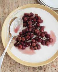 Panna Cotta With Roasted Grapes Recipe Recipe Grape Recipes Grape Dessert Health Desserts