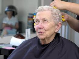 Hair stylist in St Cloud for old lady perm?