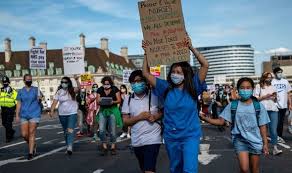 Critics said a 1 per cent rise was effectively a pay cut because inflation levels are expected to rise above 1.5 per cent due to the pandemic. K4 W3itskdofom