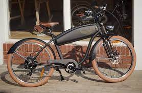 レトロバイク風の電動アシスト自転車 ariel rider えん乗り レトロバイク 電動アシスト自転車 自転車
