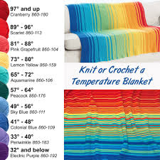 Knit Or Crochet A Temperature Blanket Free Printable Chart