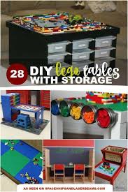 Diy Lego Tables With Storage Lego Storage Diy Lego Table Diy Lego Table With Storage