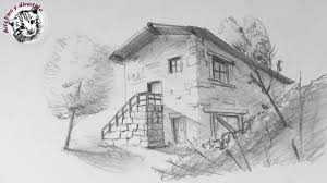 Como Dibujar Una Casa En Perspectiva De Dos Puntos Muy Facil Y Paso A Paso Como Dibujar Una Casa Dibujo De Casa Tutoriales De Pintura Al Oleo