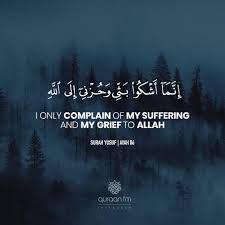 Never To Suffer Would Never To Have Been Blessed Meaning In Urdu I Only Complain Of My Suffering And My Grief To Allah Surah Yusuf Ayah 86 Receive Quran Recitations Vi Quran Quotes Love Quran Recitation Quran Quotes