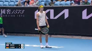 Amid severe injury fears, no.1 seed novak djokovic reserved his spot at the australian open 2021 quarterfinal on sunday. Sascha Is Literally Playing The Ao In A Wife Beater Shirt Coincidence Or Troll Tennis