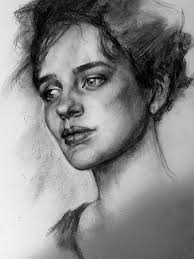 Shattered” charcoal