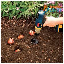 Garden Spiral Hole Drill Planter Planting Bulbs Garden Tools Grass Plugs
