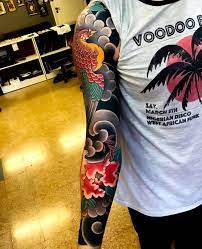 Japanese Tattoo Sleeve By Hugo Hab Japaneseink Japanesetattoo Irezumi Tebori Colortattoo Japanese Tattoo Sleeve Japanese Tattoo Japanese Sleeve Tattoos