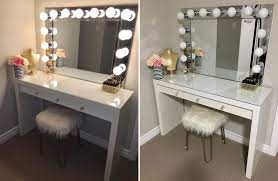 Then, i simply peeled off the backing and pressed the lights onto the frame. 10 Diy Vanity Mirror Projects That Show You In A Different Light