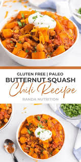 Butternut Squash Chili Recipe Randa Nutrition Recipe In 2020 Chili Recipes Butternut Squash Chili Recipe Butternut Squash Chili