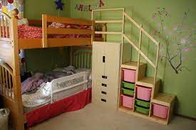 Well you're in luck, because here they come. Easy Full Height Bunk Bed Stairs Ikea Hackers
