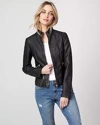 Leather Like Motorcycle Jacket Le Chateau Jackets Jacket Style Fashion
