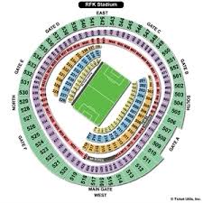 53 Meticulous Rfk Stadium Seating Map