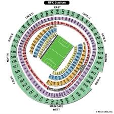 53 Meticulous Rfk Stadium Seating Map