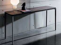 Sold and shipped by lamps plus. Slim 4 Legs Glass Console Table Slim Collection By Sovet Italia Design Matthias Demacker