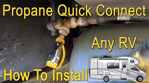 Type 1 end connects directly to propane tank.features: How To Add A Propane Quick Connect On Your Rv Grill Or Generator Youtube