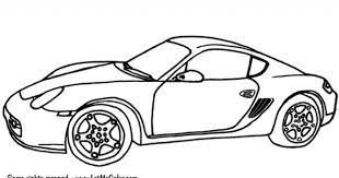 Ausmalbilder Autos Porsche Cayman Boyama Sayfalari Araba Otomobil