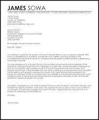 Student Advisor Cover Letter Sample Cover Letter Templates Examples