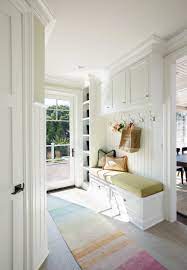 It's made with a wooden frame and features woven abaca fibers that create a breezy, coastal look. 75 Beautiful Coastal Mudroom Pictures Ideas June 2021 Houzz