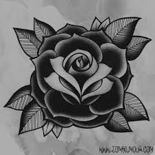 Old School Traditional Rose Tattoo Traditional Rose Tattoos Old School Rose Black Rose Tattoos