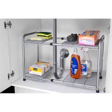 home basics 2 tier cabinet organizer