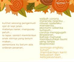Maybe you would like to learn more about one of these? Mencipta Puisi Merespon Pandemi
