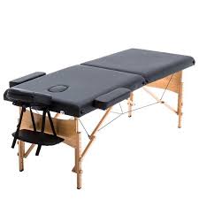 Bestmassage Adjustable 2 Folding Portable Massage Table W Carry Case Black Walmart Com In 2020 Massage Table Massage Tables Massage Bed