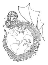 Earth Dragon Coloring Pages