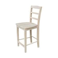 International Concepts 24 In Madrid Counter Height Stool In Unfinished S 402 The Home Depot 24 Bar Stools Bar Stools Farmhouse Bar Stools