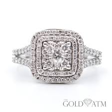 14k white gold enement ring from kay