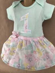 Birthday Clothes For Girls 12 Girls 12 Month Onesie Dress First Birthday Dress Fisrt Onesie Dress First Birthday Dresses Birthday Dresses