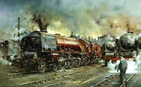 Pin By Pedro On Railway Liverpool Overhead Art Prints Steam Art Railroad Art Steam Train Photo