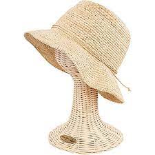 San Diego Hat Company Women S Bucket Hat O S Beige Crochet Raffia San Diego Hat Company Raffia Hat