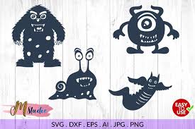 Vector silhouette woman face free vector. Monsters Svg Halloween Svg For Silhouette Cameo Or Cricut 131933 Cut Files Design Bundles