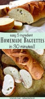 Homemade Baguette Recipe Quick French Bread Recipe Baguette Recipe Homemade Baguette Recipe Bread Recipes Homemade