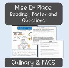 Pin By Karen Ford On Education Culinary Lessons Mise En Place Culinary Classes