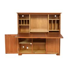 A mini office hidden in a closet. 76 Off Copeland Furniture Copeland Furniture Armoire Hideaway Desk Storage