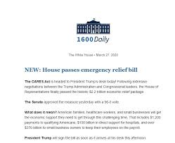 The legislation follows the coronavirus aid, relief, and economic security (cares) act, enacted on march 27; Congress Passes The Coronavirus Aid Relief And Economic Security Act Advanced American Tax