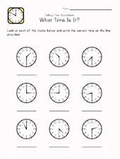 What Time Is It Worksheets Time Worksheets Telling Time Worksheets Kindergarten Telling Time