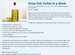 Grow Hair Inches In A Week Hair Inches Ways To Grow Hair Grow Hair